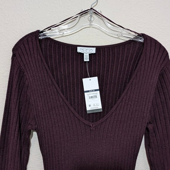 NWT Sofia Vergara Back Detail Column Midi Dress - Picture 7 of 8